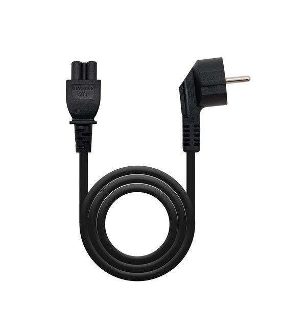 Nanocable CABLE ALIM. TREBOL CEE7 ACODADO/M-C5/H 1.5 M - Imagen 1