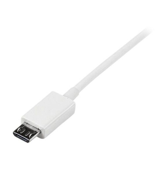 StarTech.com Cable Adaptador 1m USB A Macho a Micro USB B Macho para Teléfono Móvil Smartphone - Blanco - Imagen 4