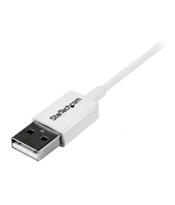 StarTech.com Cable Adaptador 2m USB A Macho a Micro USB B Macho para Teléfono Móvil Smartphone - Blanco - Imagen 3