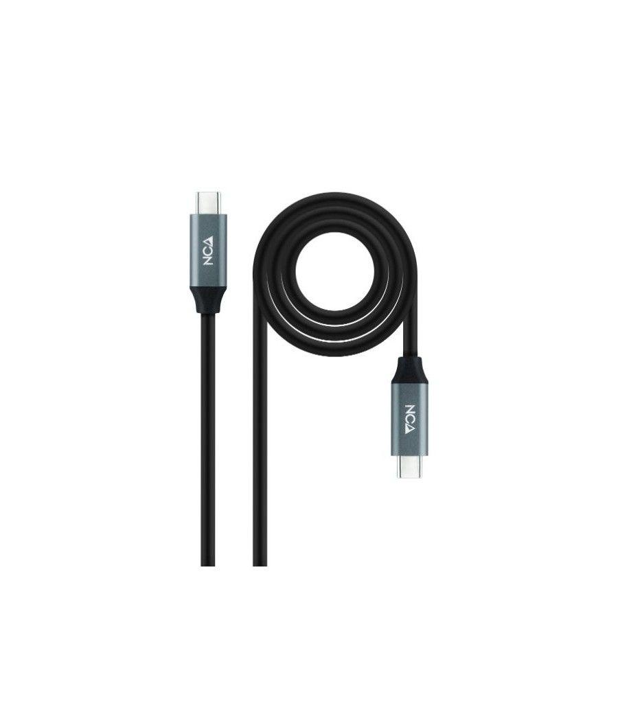 Cable usb 3.2 gen2x2 20gbps 5a 100w usb-c/m usb-c/m 1.5 m negro nanocable