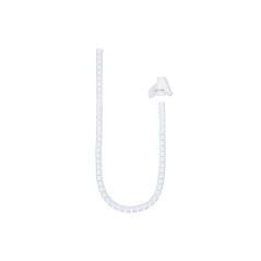 Organizador cables flexible 25mm 1 m blanco nanocable
