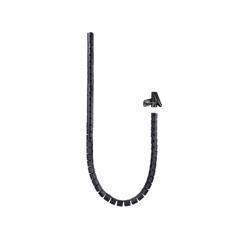 Organizador cables flexible 25mm 2 m negro nanocable
