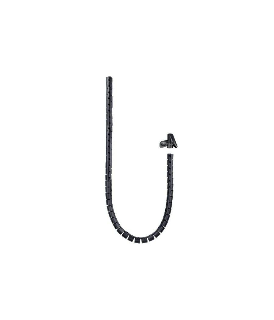 Organizador cables flexible 25mm 3 m negro nanocable