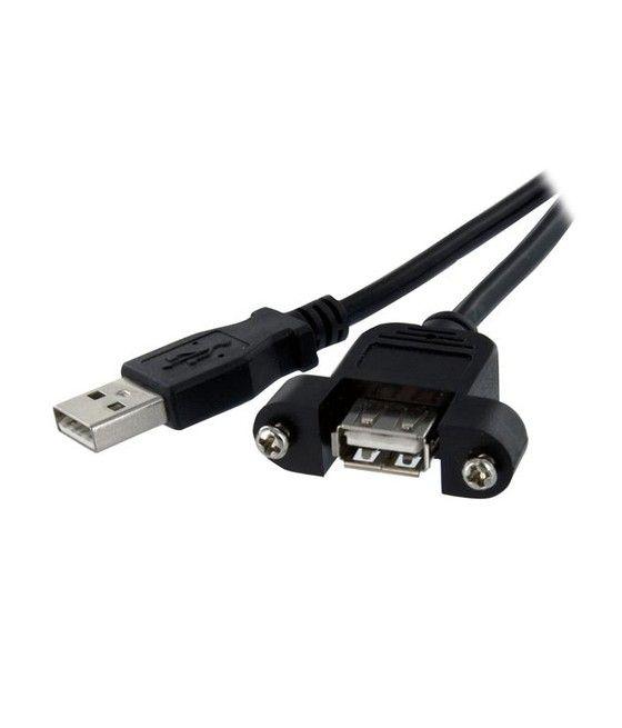 StarTech.com Cable USB de 60cm para Montaje en Panel - USB A Macho a USB A Hembra - Imagen 1