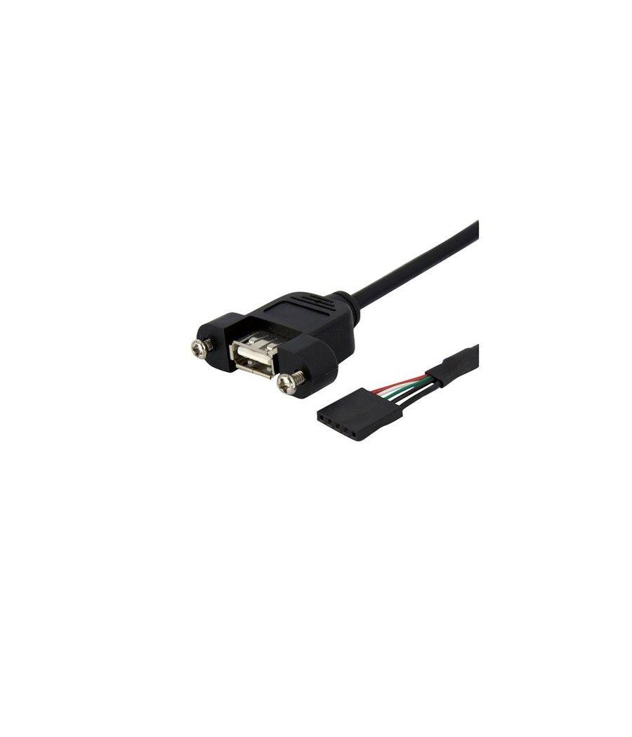 StarTech.com Cable de 91cm USB 2.0 para Montaje en Panel conexión a Placa Base IDC 5 Pines - Hembra USB A - Imagen 1