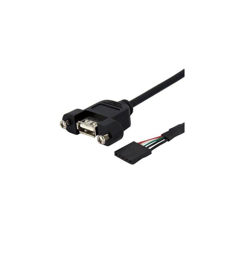 StarTech.com Cable de 91cm USB 2.0 para Montaje en Panel conexión a Placa Base IDC 5 Pines - Hembra USB A - Imagen 2