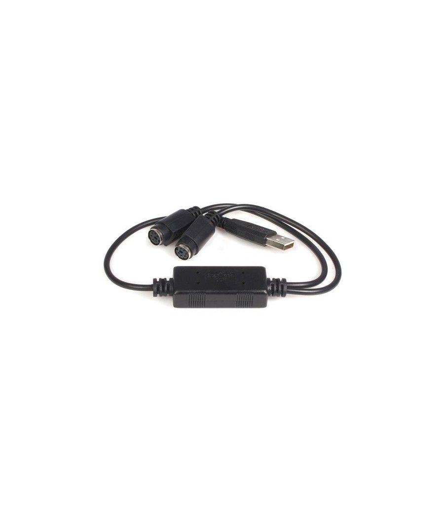 StarTech.com Cable Adaptador Conversor Teclado Ratón Mouse PS/2 a USB - 2x PS/2 Hembra - 1x USB A Macho - Imagen 1