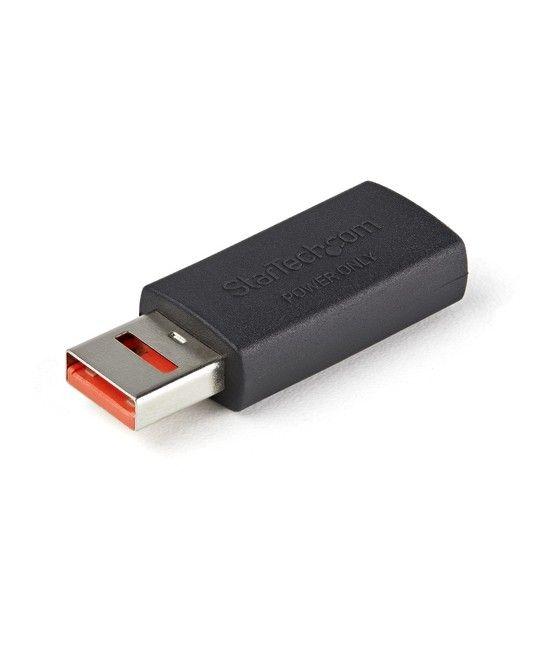 StarTech.com Adaptador Bloqueador USB de Datos – Adaptador USB Macho a Hembra de Carga Solamente – Sin Datos - Solo de Carga par