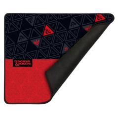 Alfombrilla gaming konix dungeons and dragons roja y negra 320x270mm kx-dnd-mp-roll-pc