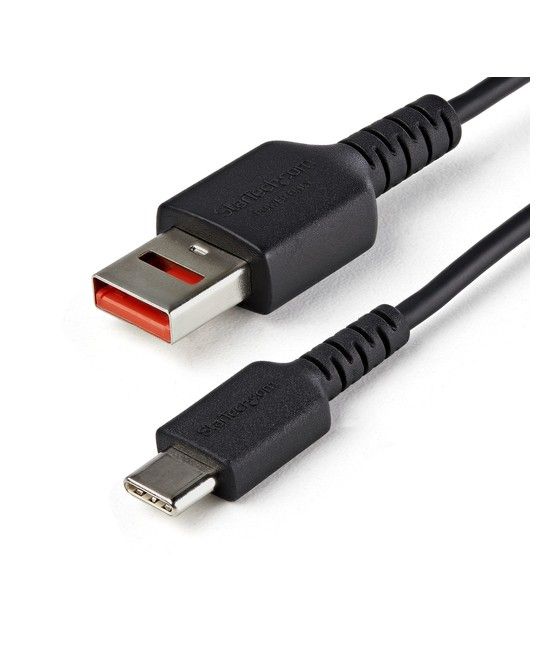StarTech.com Cable de 1m Adaptador Bloqueador USB de Datos – Adaptador USB a USB-C de Carga Segura – USB Tipo C Solo de Carga pa