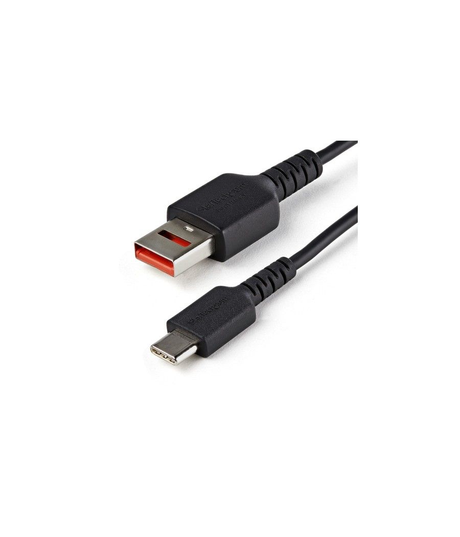 StarTech.com Cable de 1m Adaptador Bloqueador USB de Datos – Adaptador USB a USB-C de Carga Segura – USB Tipo C Solo de Carga pa