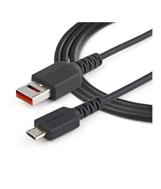 StarTech.com Cable de 1m Adaptador Bloqueador USB de Datos – Adaptador USB a Micro USB de Carga Segura – Micro USBC Solo de Carg