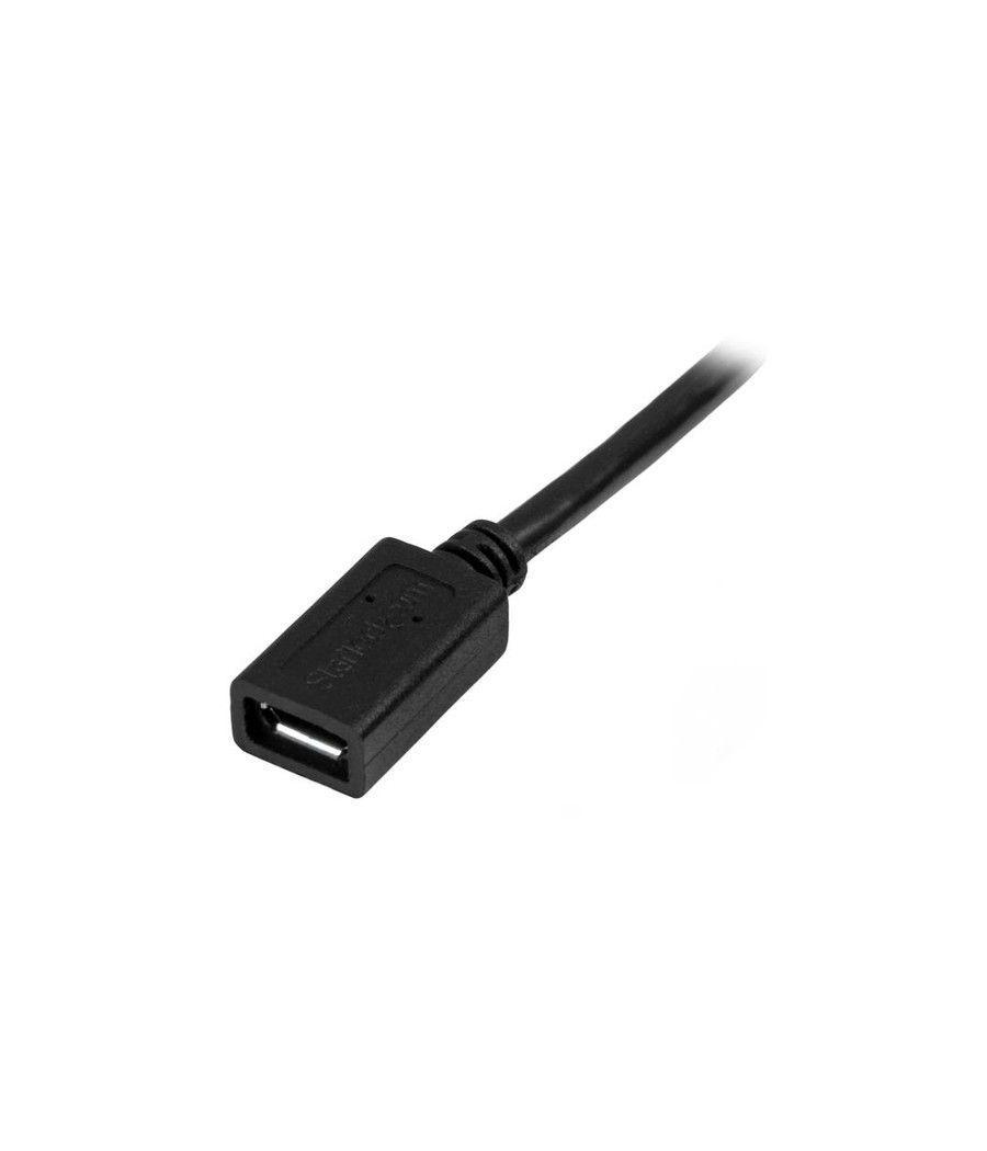 StarTech.com Cable de 50cm Micro USB de Extensión - Macho a Hembra - Imagen 2