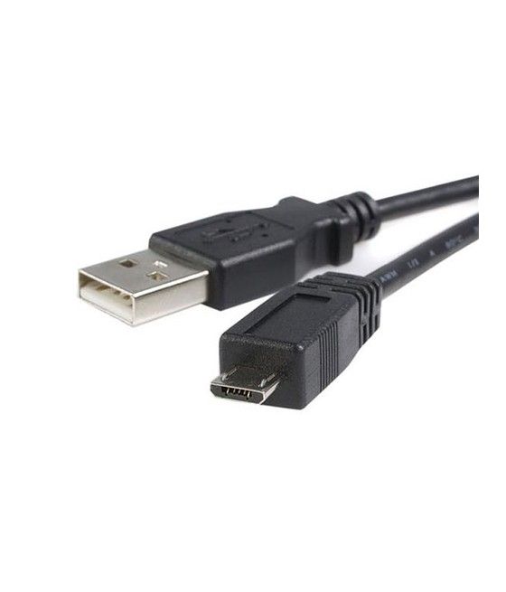 StarTech.com Cable Adaptador de 1m USB A Macho a Micro USB B Macho para Teléfono Móvil Carga y Datos - Negro - Imagen 1