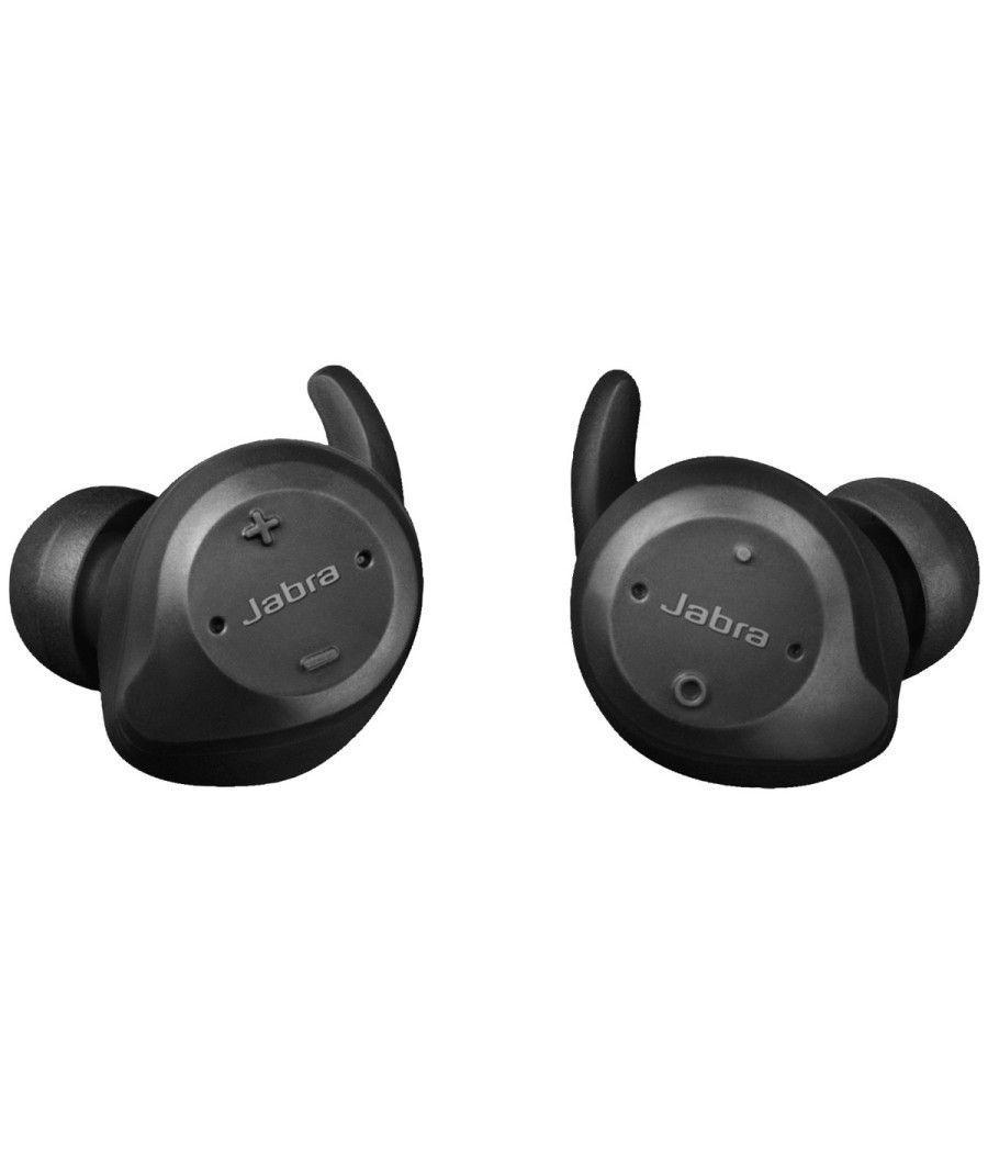 Auriculares inalambricos jabra elite sport negro + estuche de carga