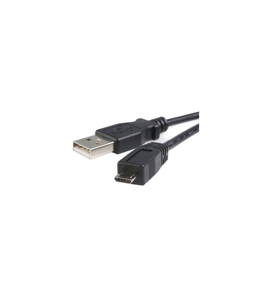 StarTech.com Cable Adaptador de 2m USB A Macho a Micro USB B Macho para Teléfono Móvil Carga y Datos - Negro - Imagen 1