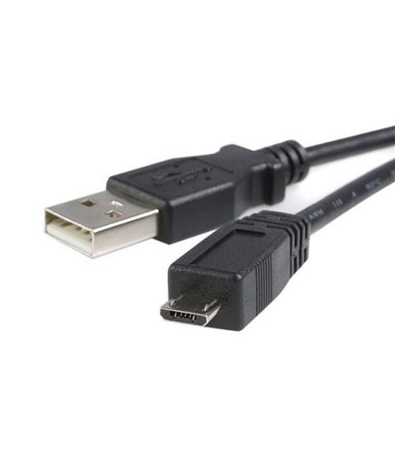 StarTech.com Cable Adaptador de 2m USB A Macho a Micro USB B Macho para Teléfono Móvil Carga y Datos - Negro - Imagen 2