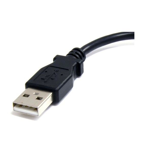 StarTech.com Cable Adaptador de 15cm USB A Macho a Micro USB B Macho para Teléfono Móvil Carga y Datos - Negro - Imagen 2