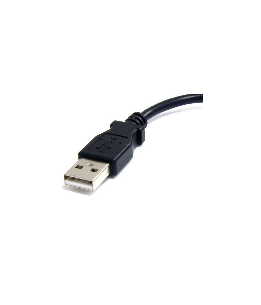 StarTech.com Cable Adaptador de 15cm USB A Macho a Micro USB B Macho para Teléfono Móvil Carga y Datos - Negro - Imagen 2