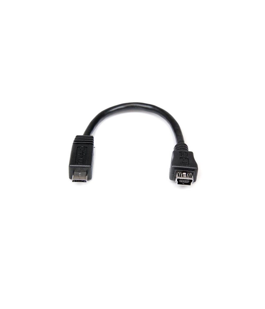 StarTech.com Cable Adaptador 15cm Mini USB a Micro USB - 1x MicroUSB-B Macho - 1x MiniUSB-B Hembra - Imagen 1