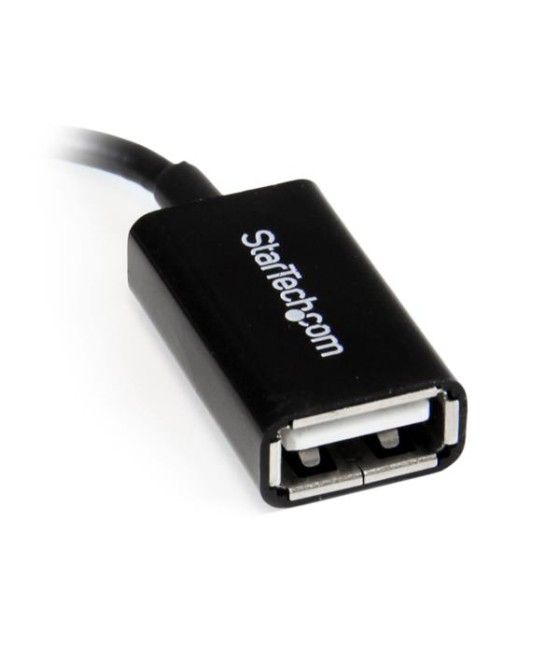 StarTech.com Cable Adaptador Micro USB a USB OTG Acodado a la Derecha de 12cm - Macho a Hembra - Imagen 4