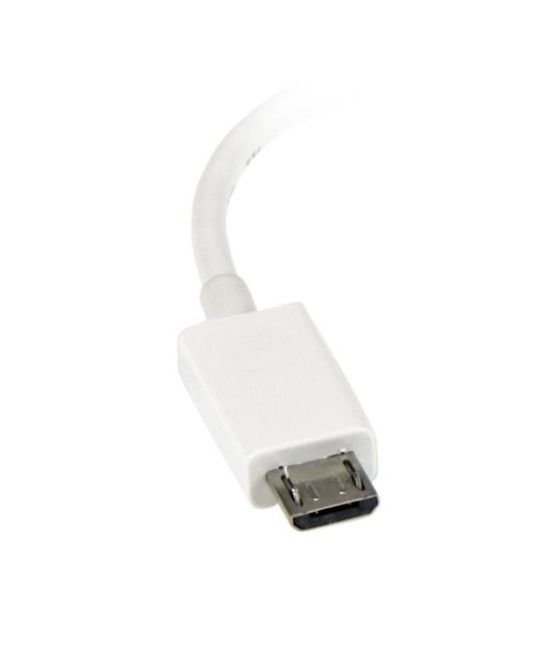 StarTech.com Cable Adaptador Micro USB a USB OTG Blanco de 12cm - Macho a Hembra - Imagen 3