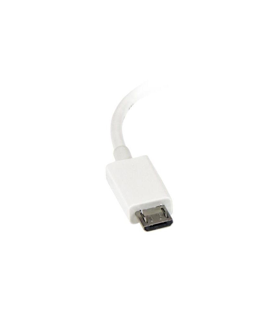StarTech.com Cable Adaptador Micro USB a USB OTG Blanco de 12cm - Macho a Hembra - Imagen 3