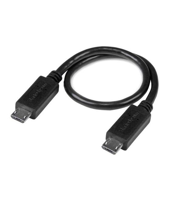 StarTech.com Cable USB OTG de 20cm - Cable Adaptador Micro USB a Micro USB - Macho a Macho - Imagen 1