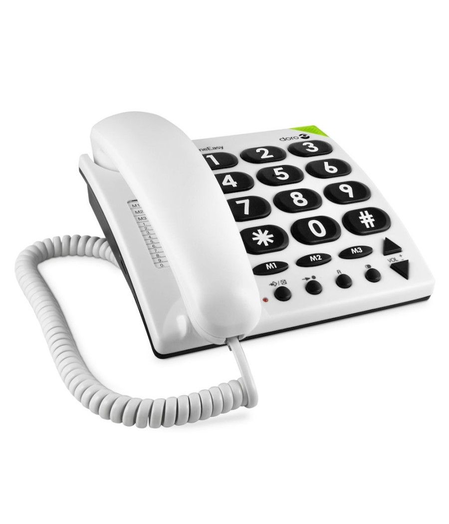 Telefono fijo doro phone easy 311c white - blanco