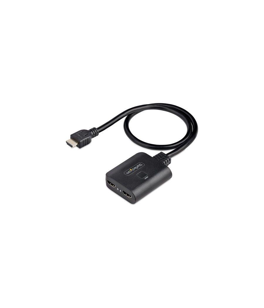 StarTech.com Divisor HDMI de 2 Puertos - Multiplicador HDMI 2.0 de 2 Puertos 4K60 - Splitter HDMI 2 Puertos de Entrada 1 de Sali