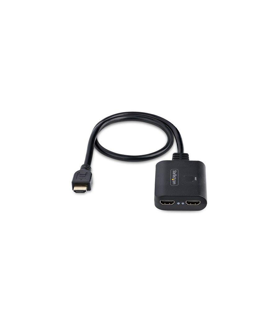 StarTech.com Divisor HDMI de 2 Puertos - Multiplicador HDMI 2.0 de 2 Puertos 4K60 - Splitter HDMI 2 Puertos de Entrada 1 de Sali