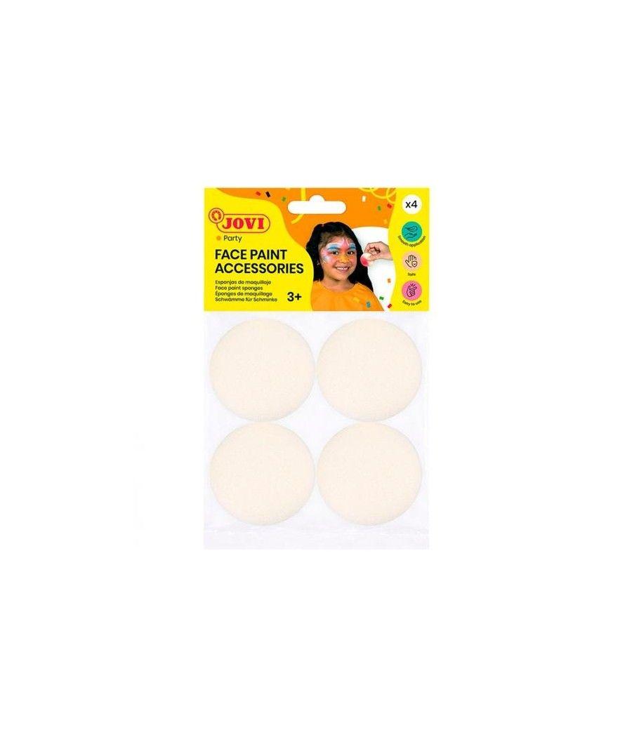 Jovi esponjas de maquillaje face paint accessories ø50mm bolsa de 4 blanco