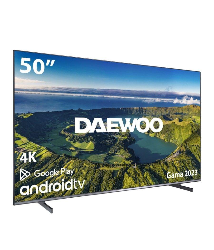 Tv daewoo 50pulgadas led 4k uhd - 50dm62ua - android smart tv - wifi - hdr10 - hlg - hdmi - usb - bluetooth - tdt2 - cable - sat