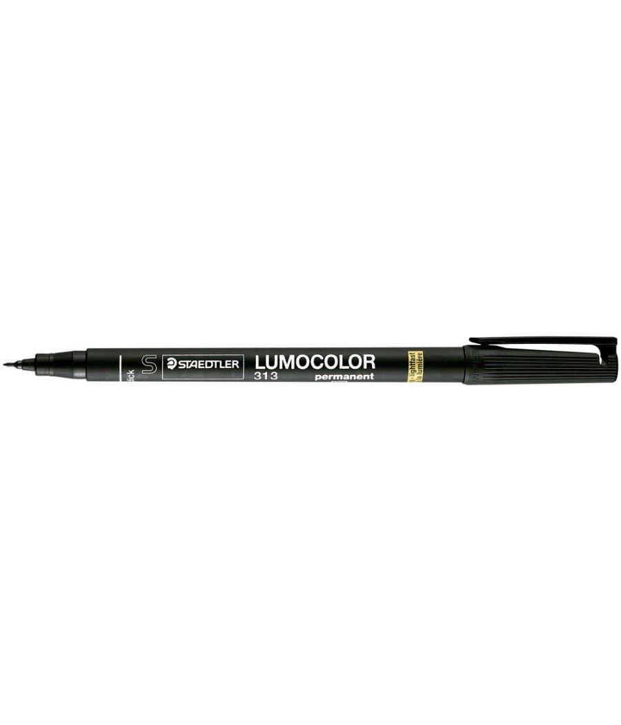 Rotulador staedtler lumocolor retroproyeccion punta de fibrapermanente 313-9 negro punta super fina redonda 0.4 mm pack 10 unida