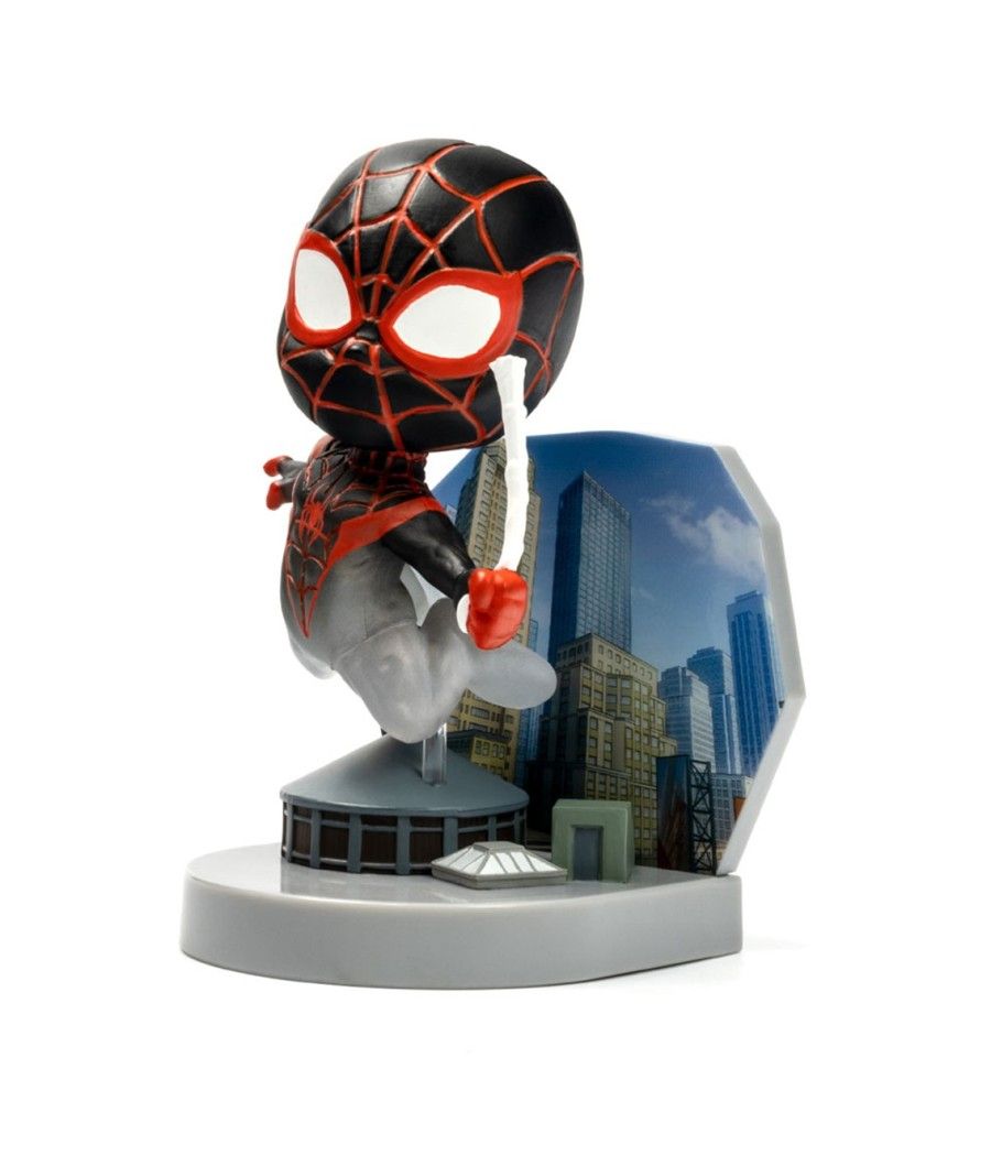 Figura mini diorama superama the loyal subjects spider man (mini morales) con efecto camuflaje