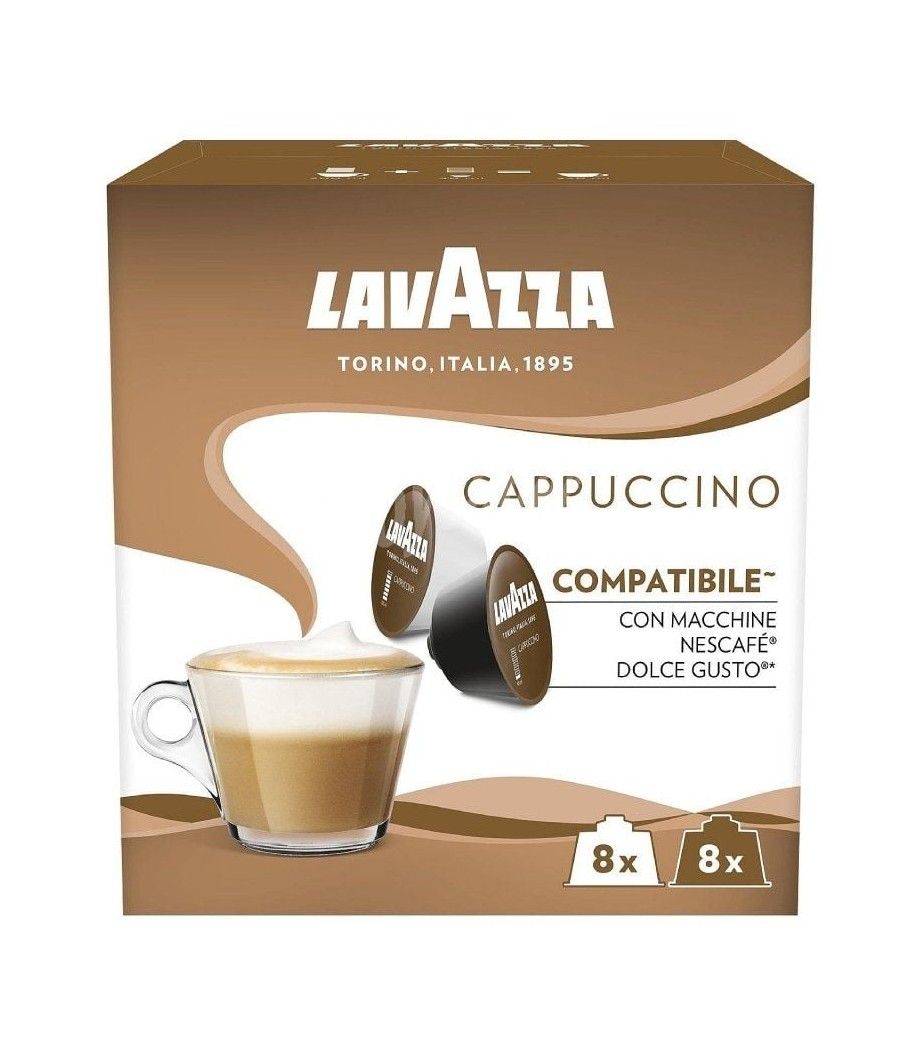 Cápsula lavazza cappuccino para cafeteras dolce gusto/ caja de 16