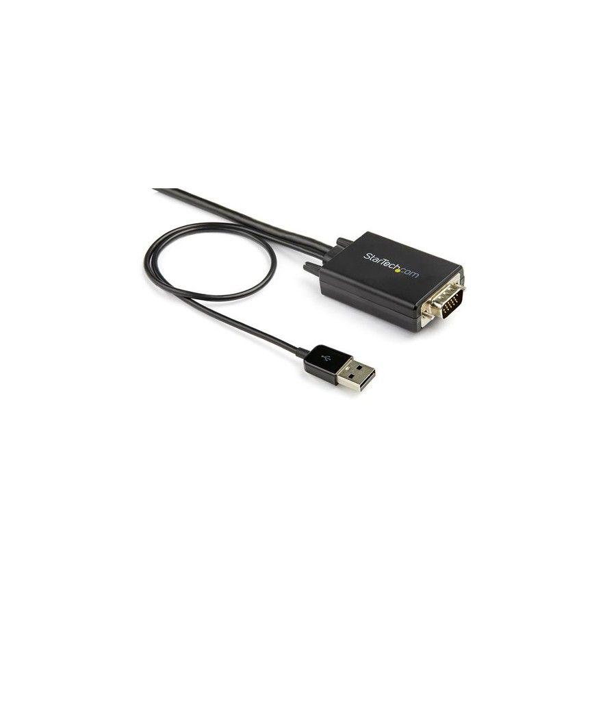 StarTech.com Cable de 2m Adaptador VGA a HDMI - Alimentado por USB - 1080p - Imagen 2