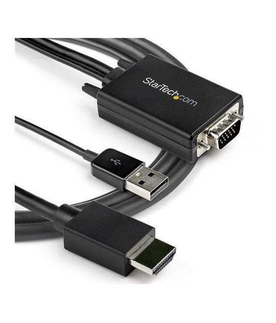 StarTech.com Cable de 2m Adaptador VGA a HDMI - Alimentado por USB - 1080p - Imagen 6