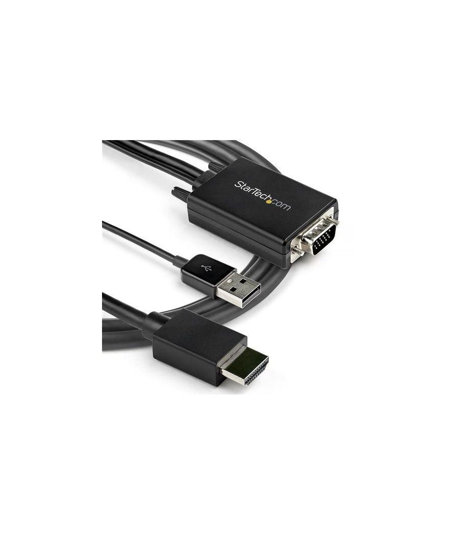 StarTech.com Cable de 2m Adaptador VGA a HDMI - Alimentado por USB - 1080p - Imagen 6