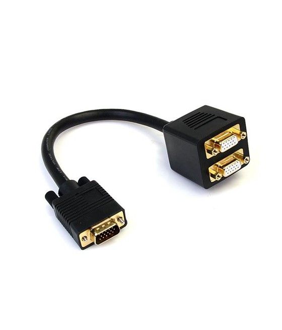 StarTech.com Cable de 30cm Duplicador Divisor de Vídeo VGA de 2 puertos Salidas Compacto - Bifurcador - Imagen 1