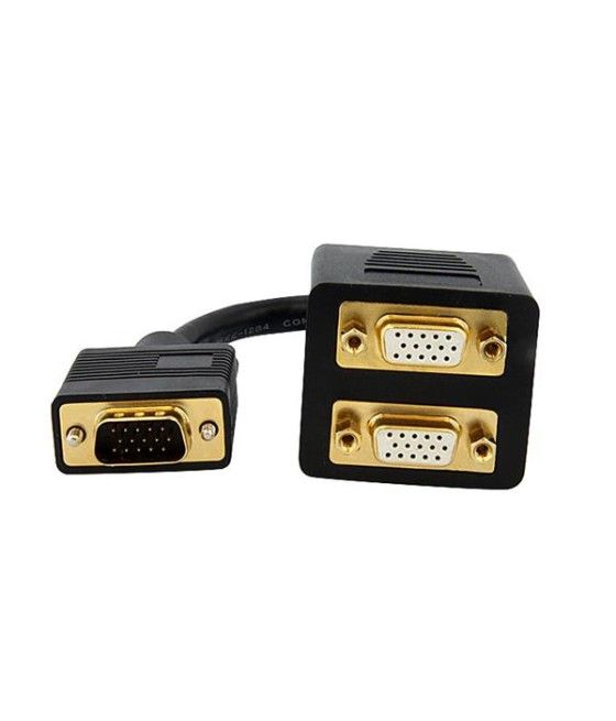 StarTech.com Cable de 30cm Duplicador Divisor de Vídeo VGA de 2 puertos Salidas Compacto - Bifurcador - Imagen 3