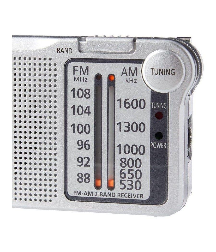 Radio portátil panasonic rf-p150d/ plata