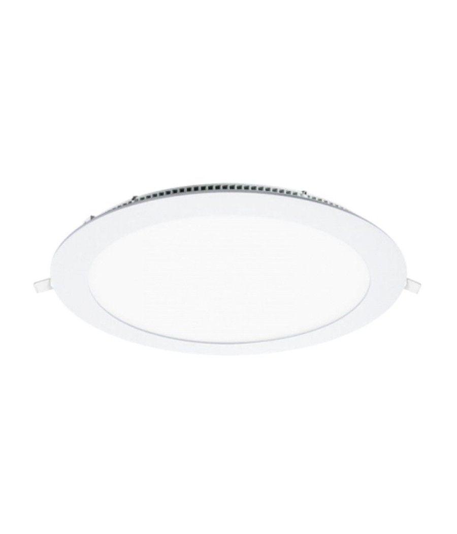 Downlight iglux ls-102118-fb v2/ circular/ ø220 x 19mm/ potencia 18w/ 1700 lúmenes/ 6000ºk/ blanco