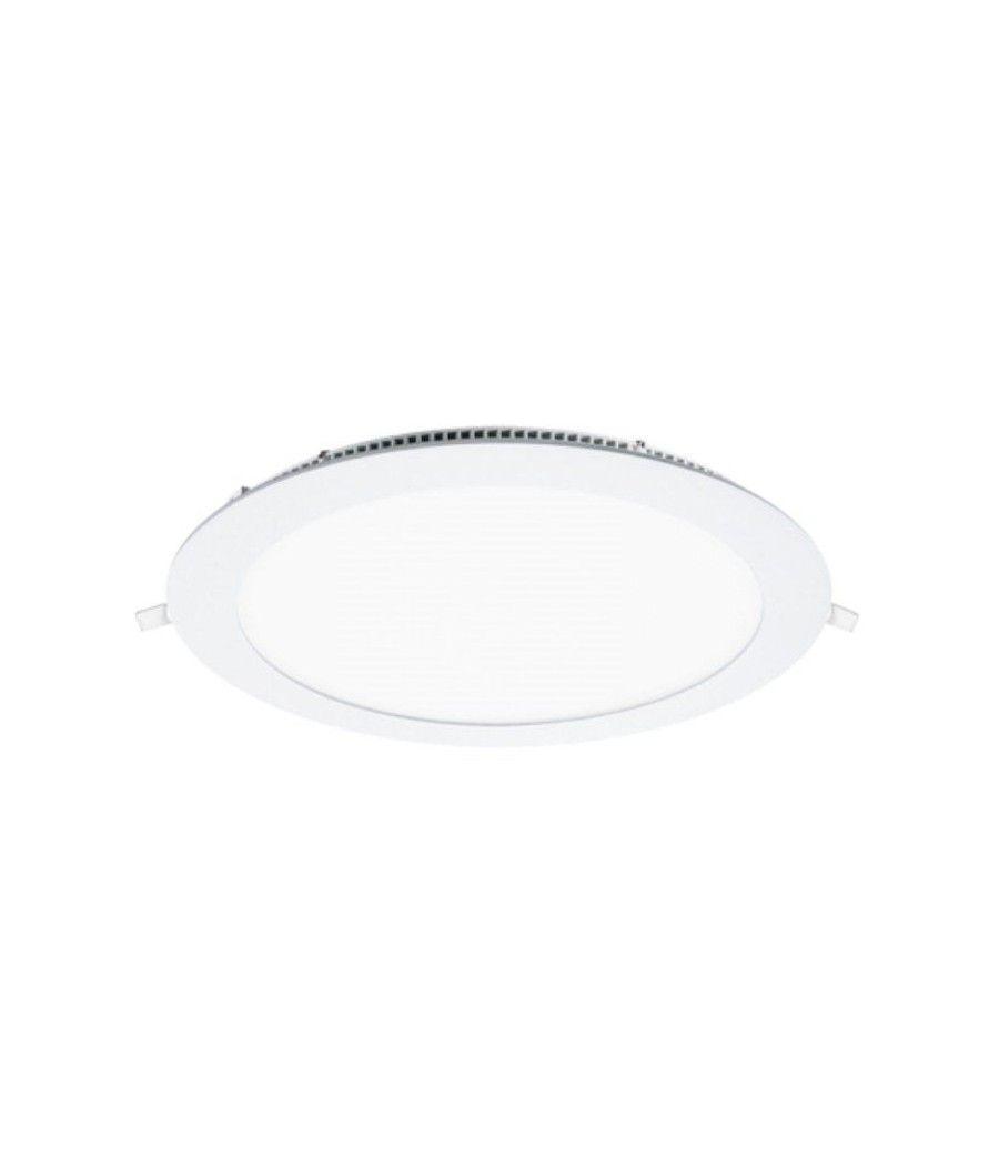 Downlight iglux ls-102118-nb v2/ circular/ ø225 x 19mm/ potencia 18w/ 1620 lúmenes/ 4000ºk/ blanco