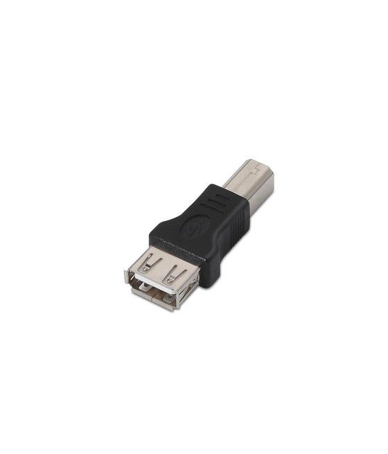 Nanocable 10.02.0002 cambiador de género para cable USB 2.0 B USB 2.0 A Negro - Imagen 1