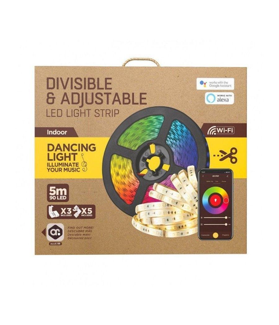 Tira led muvit io miolst002/ 5m/ 24w/ color rgb+cct/ regulable/ wifi