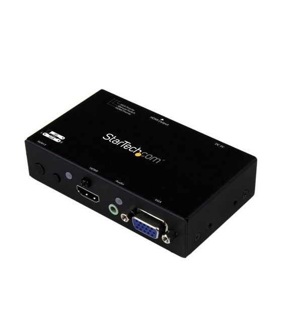 StarTech.com Switch Conversor 2x1 VGA + HDMI a HDMI con Conmutado Prioritario y Automático - Selector 1080p - Imagen 1