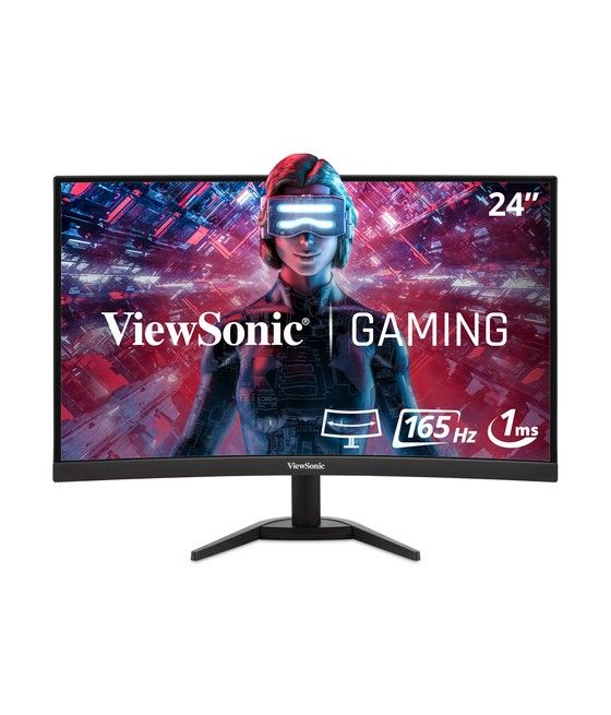Viewsonic VX Series VX2468-PC-MHD LED display 61 cm (24") 1920 x 1080 Pixeles Full HD Negro - Imagen 1