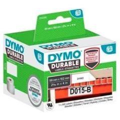 Dymo cinta adhesiva durable labelwriter labels 102x59mm negro sobre fondo blanco