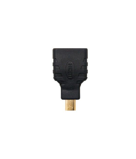 Nanocable 10.15.1206 cambiador de género para cable HDMI Micro HDMI Negro - Imagen 1